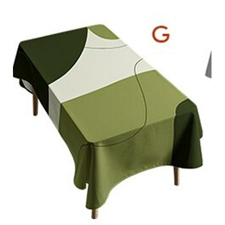 

UMMH ground color abstract tablecloth cover rectangular thickened anti-scald thermal insulation waterproof tablecloth