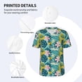 thumbnail image 5 of Rocae Tropical Floral for Breathable Men's Baseball T-Shirt Fashionable Casual Baseball Jersey, Moisture-wicking Sportswear Large, 5 of 9