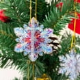 thumbnail image 3 of Christmas Tree Ornaments, Acrylic Snowflake Decorations, 2D Flat Transparent Hanging Snowflake Ornaments for Holiday Decor, 2.36 Inch Durable Acrylic Material, 3 of 3