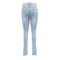 thumbnail image 4 of REALiKUN Women Cuffed Ripped Jeans Distressed Ripped Skinny Stretchy Denim Pant, 4 of 7