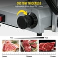 thumbnail image 2 of Meat Slicer, 270W Commercial 12" Electric Food Slicer with 0-15mm Adjustable Thickness, 300mm Stainless Steel Removable Blade for Home Kitchen and Restaurant Use, 110V/60Hz, 2 of 6