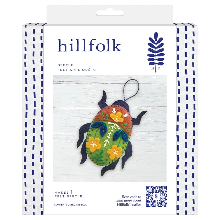 Hillfolk Appliqued Beetle Kit with Die-Cut Felt photo 5