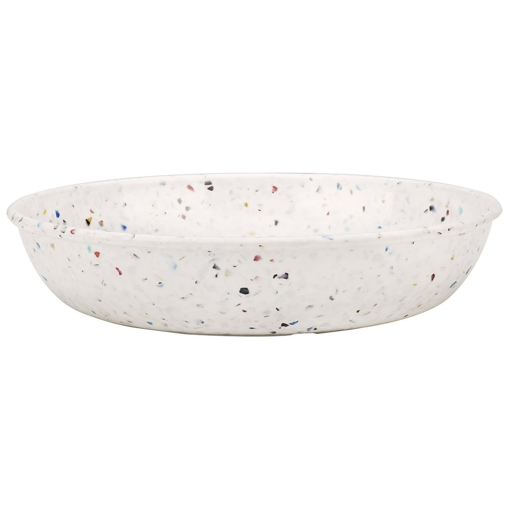 Zak! Designs 35 Ounce Confetti Pasta White Bowls