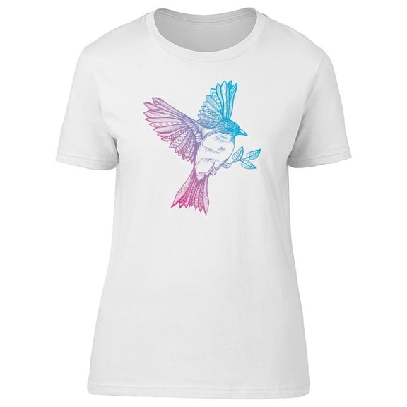 Flying Tiny Bird Gradient T-Shirt Women -Image by Shutterstock, Female x-Large