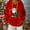 #055-Red, variant on Roncen Christmas Fleece Hoodies for Women Fuzzy Oversized Hoodie with Pockets Casual Pullover Hooded