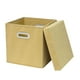 thumbnail image 2 of Caja de Almacenamiento de Tela Plegable con Tapa | Organizador de Tela de 28 X 28 X 28 Cm para Casa y Coche | Colores Azul, Rosa y Caqui | Cajón Plegable para Ropa y Juguetes, 2 of 6