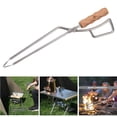 thumbnail image 4 of Pinzas para la chimenea que acampan al aire libre del acero inoxidable de la resistencia, pinzas a prueba de calor portátiles del carbón de leña para Macarena Pinzas para chimenea, 4 of 8