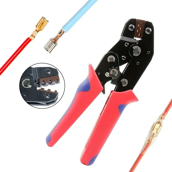 Ratchet Crimper Plier Awg22-16 Crimping Tool For Cable Wire Terminals