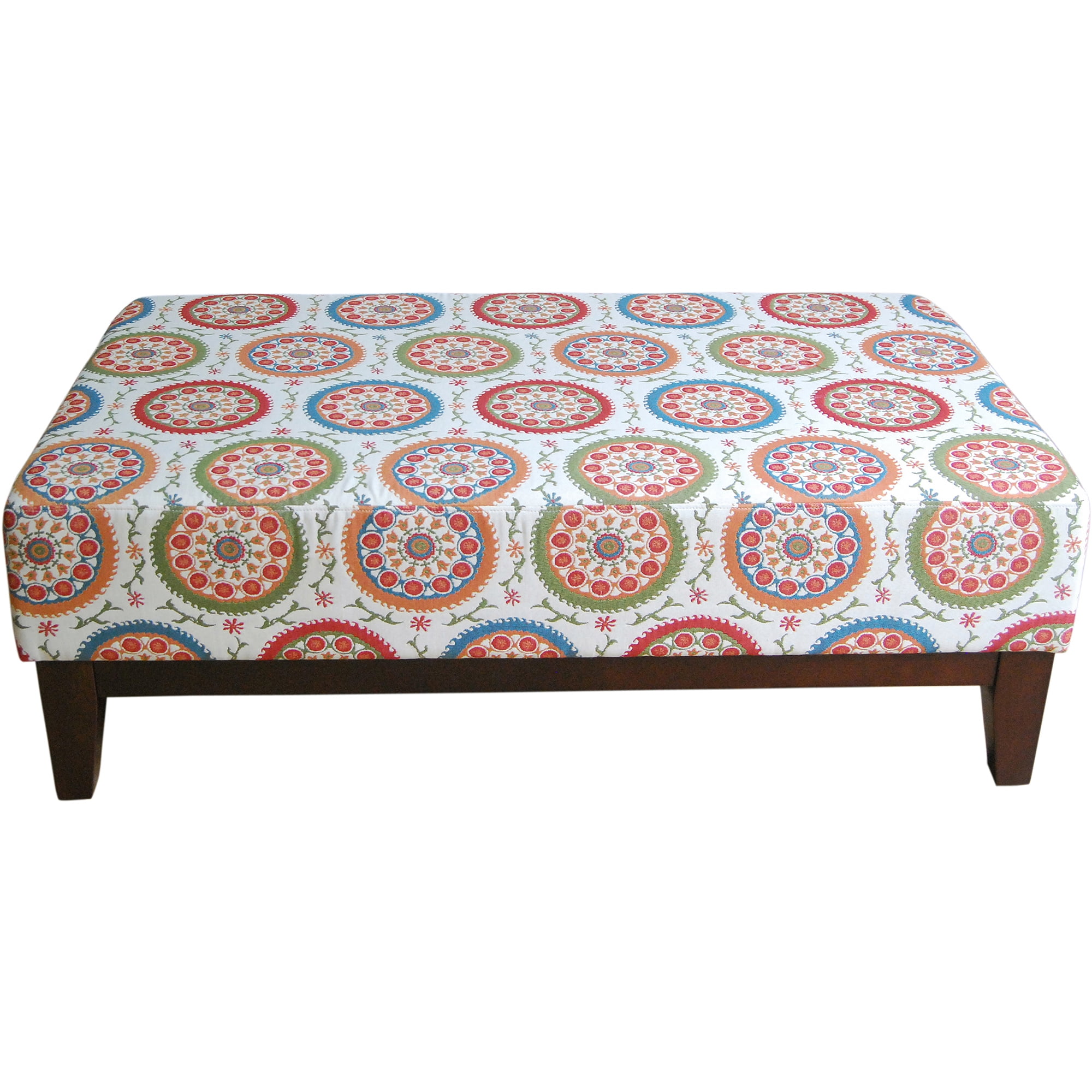 Suzani Cocktail Bench Ottoman Multicolor Walmartcom - suzani cocktail bench ottoman multicolor walmartcom -