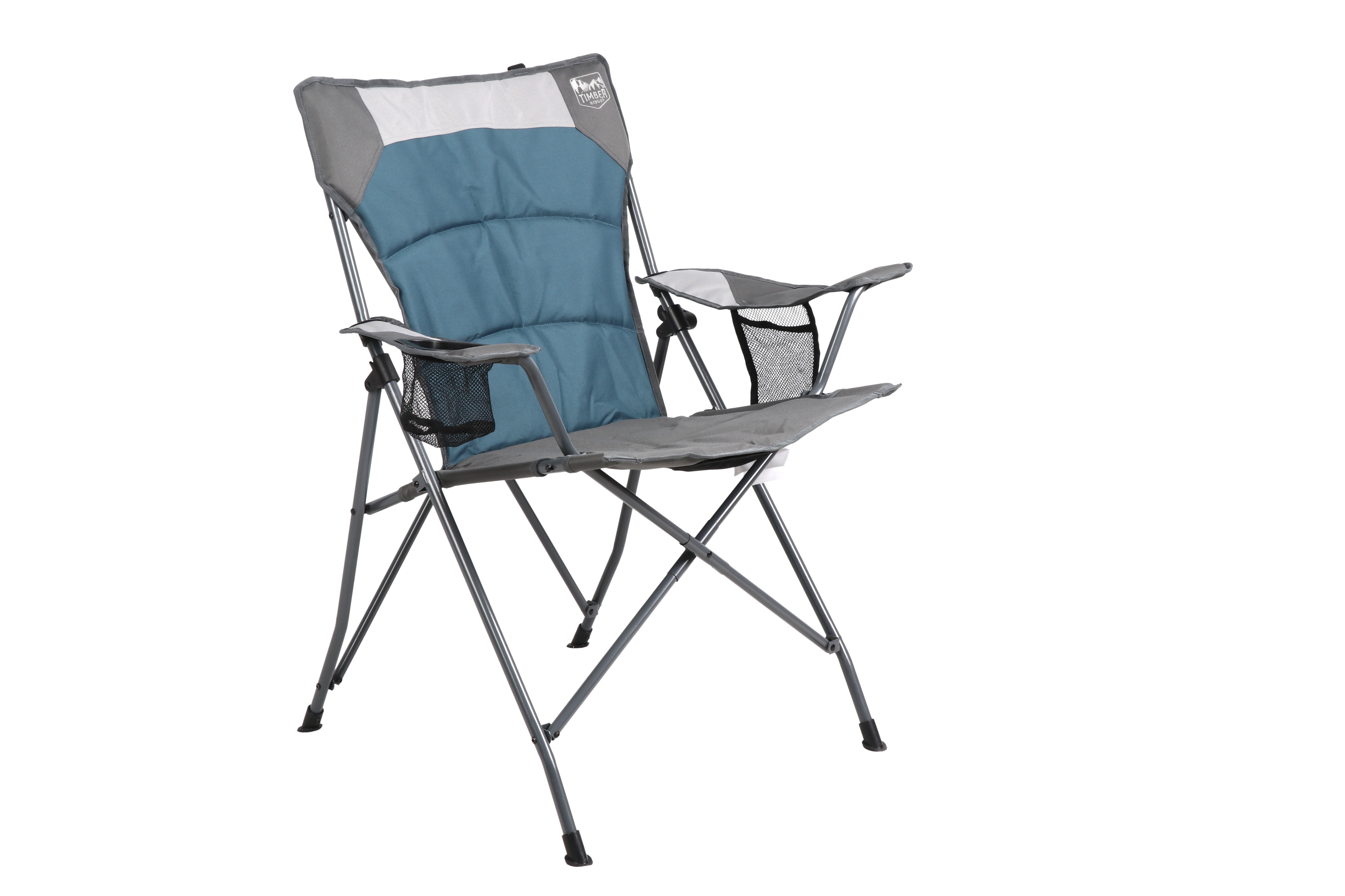Timber Ridge Basswood Tension Camping Chair Blue Adult Walmart
