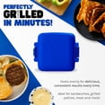 thumbnail image 2 of Micro Grill | Sandwichera de microondas - Munchy de queso a la parrilla - Toastie Maker - Prensa Panini - Viaje (azul), 2 of 5