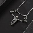 thumbnail image 1 of Collar con colgante de calavera de crucifixión creativo para hombre Yashi estilo punk hip hop, 1 of 5