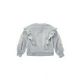 thumbnail image 2 of Chloe Girls Floral-Embroidered Ruffled Sweatshirt, Size 12Y, 2 of 3