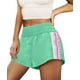 thumbnail image 1 of Pantalones cortos para correr LAMISSCHE para mujer, cintura alta, color crema, 1 of 6