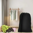 thumbnail image 7 of 3 Pack XXL Drawstring Laundry Bag, 28x40 Inch Machine Washable Hamper Liner for Travel Camping, 3 Black, 7 of 7