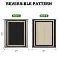thumbnail image 3 of Outdoor Plastic Waterproof Rug 8'x 10' for Patio, Porch, Deck, Backyard, Balcony, Reversible, 3 of 6