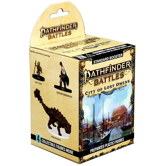 Pathfinder Battles: City of Lost Omens (Booster) - 4 Miniatures, Randomly Assorted, Prepainted, RPG