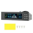 thumbnail image 2 of Accesorios de computadora, Controlador de velocidad de 3 ventiladores de computadora Control de temperatura de computadora Controlador de velocidad de ventilador de computadora Diseño aerodinámico, 2 of 8