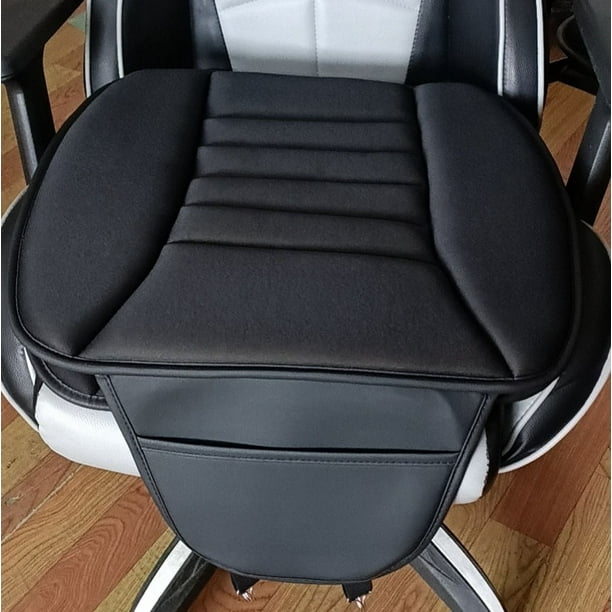 Cojín para asiento de coche con bolsa de almacenamiento, protector de asiento para interior de coche/silla de oficina/hogar, con cómoda espuma viscoelástica antideslizante