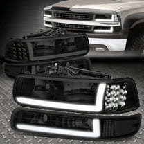 Nuvision for 99-02 Chevy Silverado 1500 2500 HD 3500 LED DRL Headlight Bumper Signal Lamp