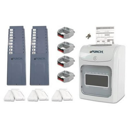 PPZ HN4600 HN4600 Auto Align Electronic Calculating Time Clock, Gray