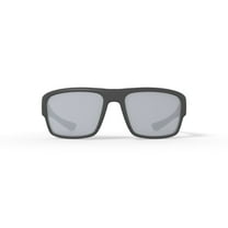 Hurley HSM3005P Sunglasses with Case, Matte Satin Black, Wrap, Plastic, 60-17-130