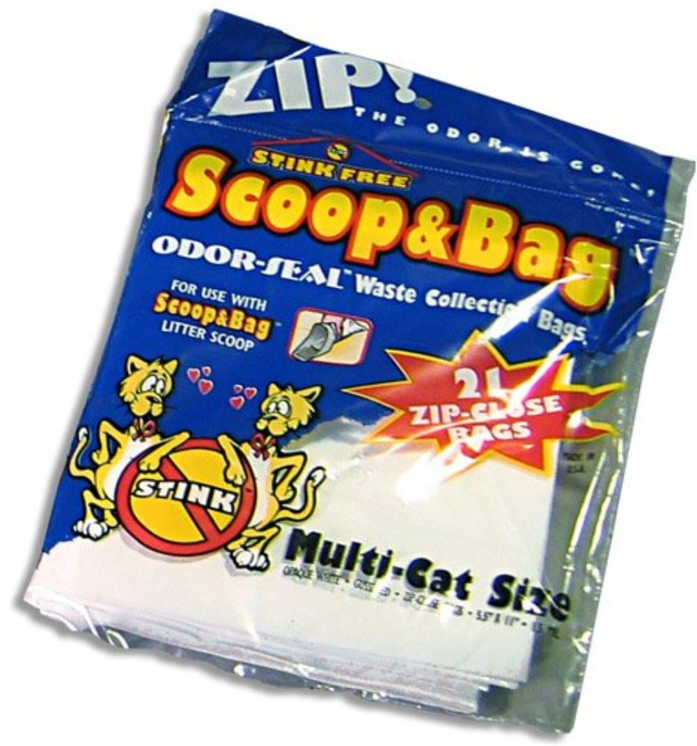 Scoop & Bag OdorSeal Cat Litter Waste Collection Bags (21 Waste Bags