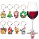 thumbnail image 1 of Dijes para Copas Vino Ygjytge Artístico Con Pintura Diamantes 8 Piezas Elemento Navidad N.° 4, 1 of 9