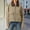 Khaki, variant on Womens Corduroy Cropped Jacket Dressy Casual Faux Leather Collared Long Sleeve Zip Up Coats Comfort Oversized Loose Fit Outerwear with Pockets