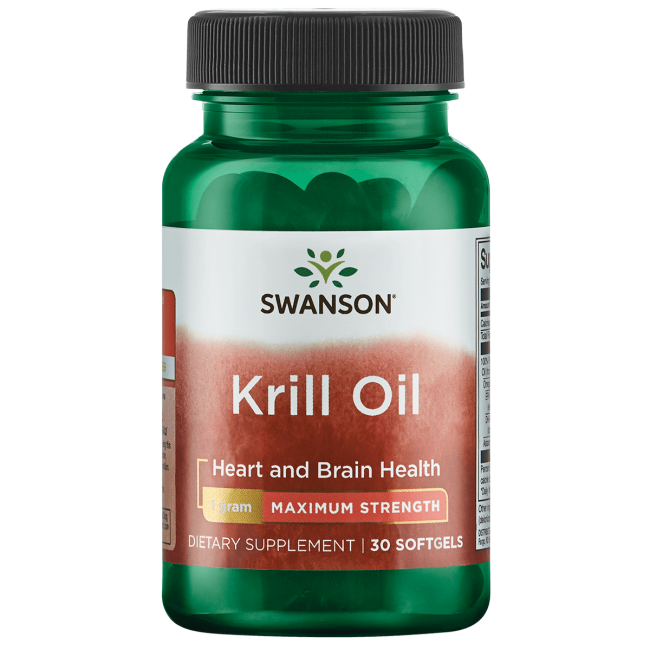 Swanson Krill Oil Maximum Strength 1 G 30 Softgels