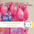 thumbnail image 6 of Happy Birthday Kitchen Curtains Window Panels, Pink Balloons Bows Polka Dot Cakes Insulated Window Treatment Curtain, Grommet Curtains for Bedroom/Living Room/Bathroom, 2 Piece 42"Wx84"L, 6 of 8