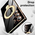 thumbnail image 4 of Dteck for Samsung Galaxy S24 Ultra Case with Magnetic Ring Stand, Compatible with MagSafe, Full Camera Lens Protection, Luxury Plating Slim Cover Samsung S24 Ultra Phone Cases for Women Men,Black, 4 of 5
