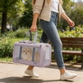 thumbnail image 6 of Cat Carrier Backpack with Storage, Large size Oxford Pet Travel Bag for Hiking & Camping - Ventilated Puppy Transport for Indoor & Outdoor Short Trips, 6 of 6