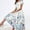 Blue, variant on Ichaunyi Summer Dresses Women's Short Sleeve Round Neck Casual Fashion Party Daily Elegant Printing Dress