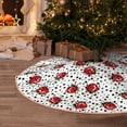 thumbnail image 5 of Sikiie Red Ladybugs On Black Dotted Christmas Tree Skirt, Christmas Tree Decorations, Christmas Decor, Tree Mat Decoration(30-48IN)-48", 5 of 6