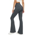 thumbnail image 4 of Yoga Pants with Pockets for Women High Waisted Tummy Control Stretchy Flare Leggings Breathable Bootcut Workout Pants, 4 of 6