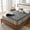 Gray, variant on 3 Inch Gel Memory Foam Mattress Topper Queen Size Pressure Relief Cooling Pad High Density Bed Topper (with Removable & Washable Bamboo Cover)