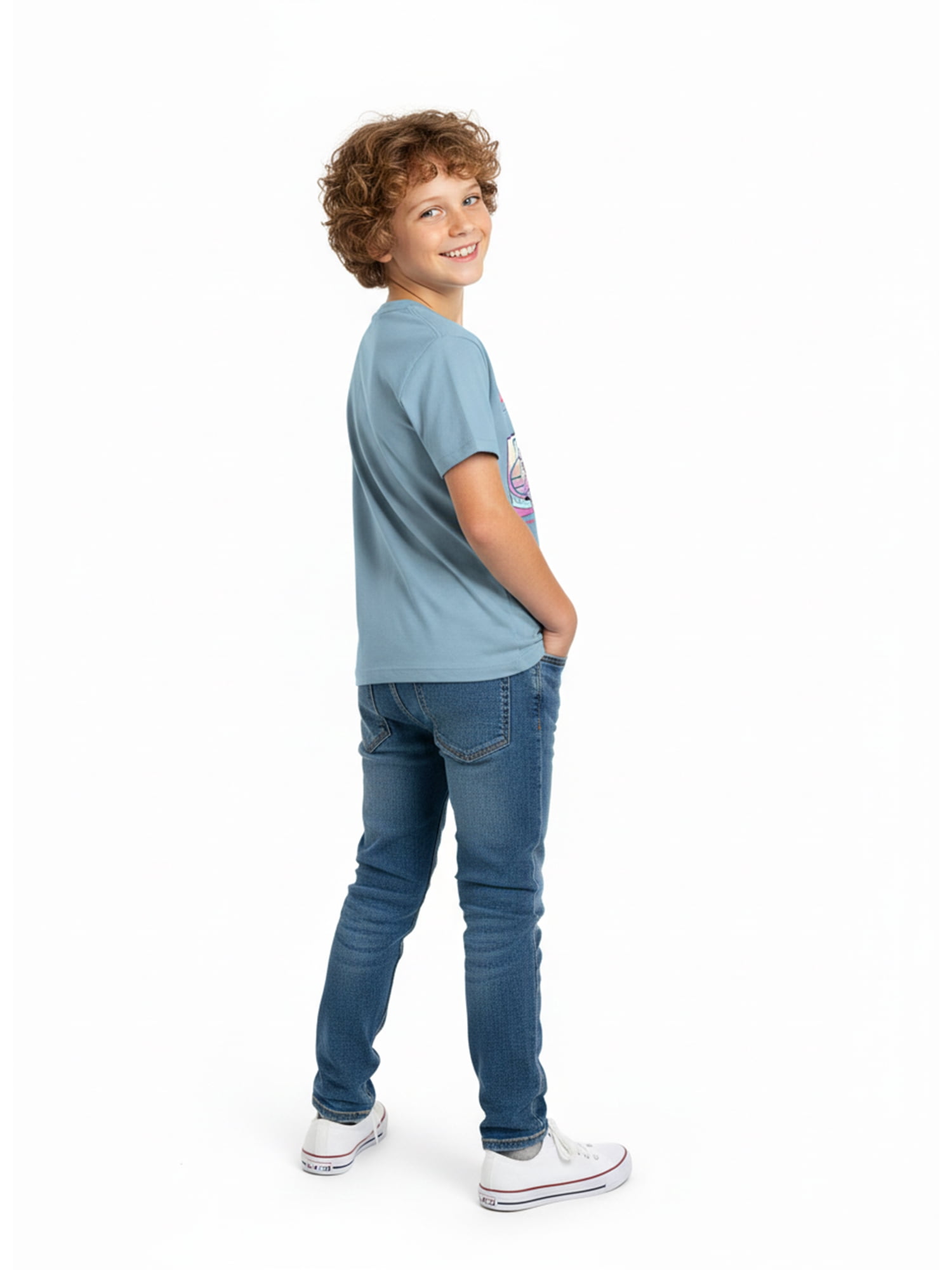 Kpop Demon Hunters Boys' Graphic Tee with Short Sleeves, Huntrix Voices, Sizes 4-18