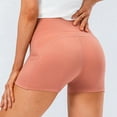 thumbnail image 4 of 2pc Leggings Shorts for Women 5 Inch Stretchy Workout Butt Lifting Gym Seamless Biker Shorts with Pockets Tennis Dresses for Lady with Shorts Orange XL, 4 of 9