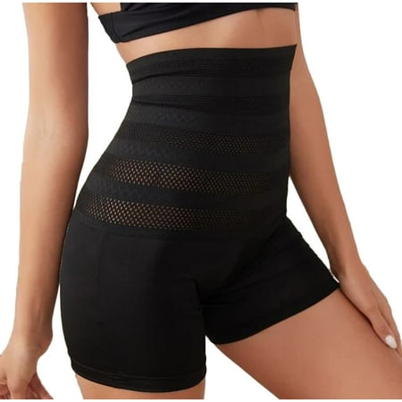 GuessLookry 2023 Seasonal Yoga Women Mash Breath Control Hip Lift High Waist Fishnet Panel Panty Body Shapewear Sports Vest  Swimsuit  Corset