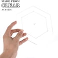 thumbnail image 2 of 6Pcs Hexagon Quilting Template Acrylic Quilting Rulers, 2 of 7