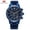 Blue, variant on Men's Watches Quartz Wrist Watch Men Waterproof Stainless Steel Blue