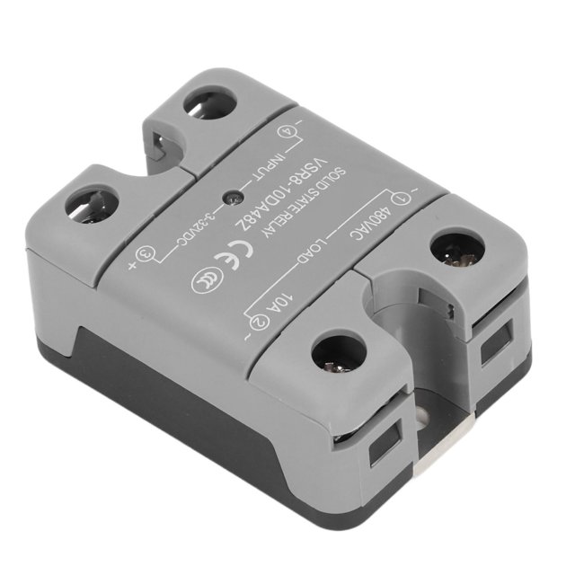 Relé De Estado Sólido, Resina Epoxi Integrada Indicador LED Rojo Control De CC Relé De CA Entrada De 3-32 V Salida De 10 A 480 V Para Dispositivos Eléctricos De Alta Potencia