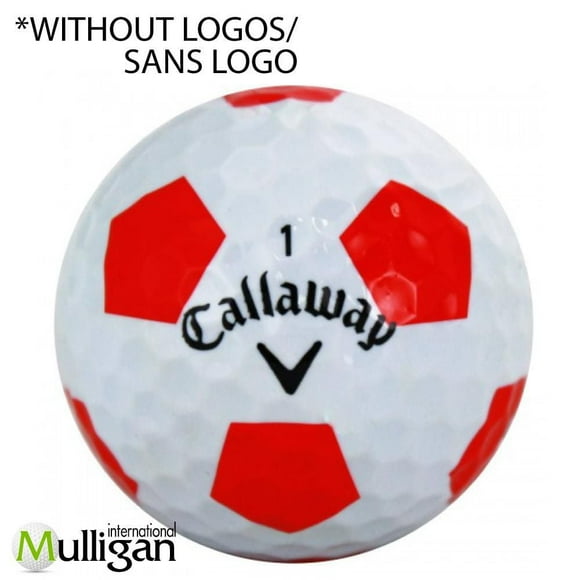 Mulligan - 48 Callaway Chrome Soft Truvis 5A Pristine Recycled Used Golf Balls, Red
