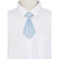 thumbnail image 4 of INSPIRE CHIC Women's Pre-tied Short Ties Solid Color Small Tie for Uniform School Light Blue One Size, 4 of 5