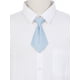 thumbnail image 4 of Corbatas cortas preatadas para mujeres INSPIRE CHIC de color sólido, corbata pequeña para uniforme escolar, azul claro, talla única, 4 of 5
