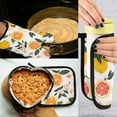 thumbnail image 5 of Yayeee Oven Mitts and Pot Holder Set of 4 Heat Resistant Kitchen Gloves Baking Hot Pad, Orange Slices, 5 of 5