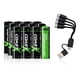 thumbnail image 1 of Coast AA ZITHION-X, iones de litio, 1,5 V, 2400 mAh, USB-C, paquete de 12, 1 of 8