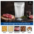 25 Stand Up Mylar Bags 1 Gallon THICK for Long Term Food Storage 9.4 Mil 10" x 14