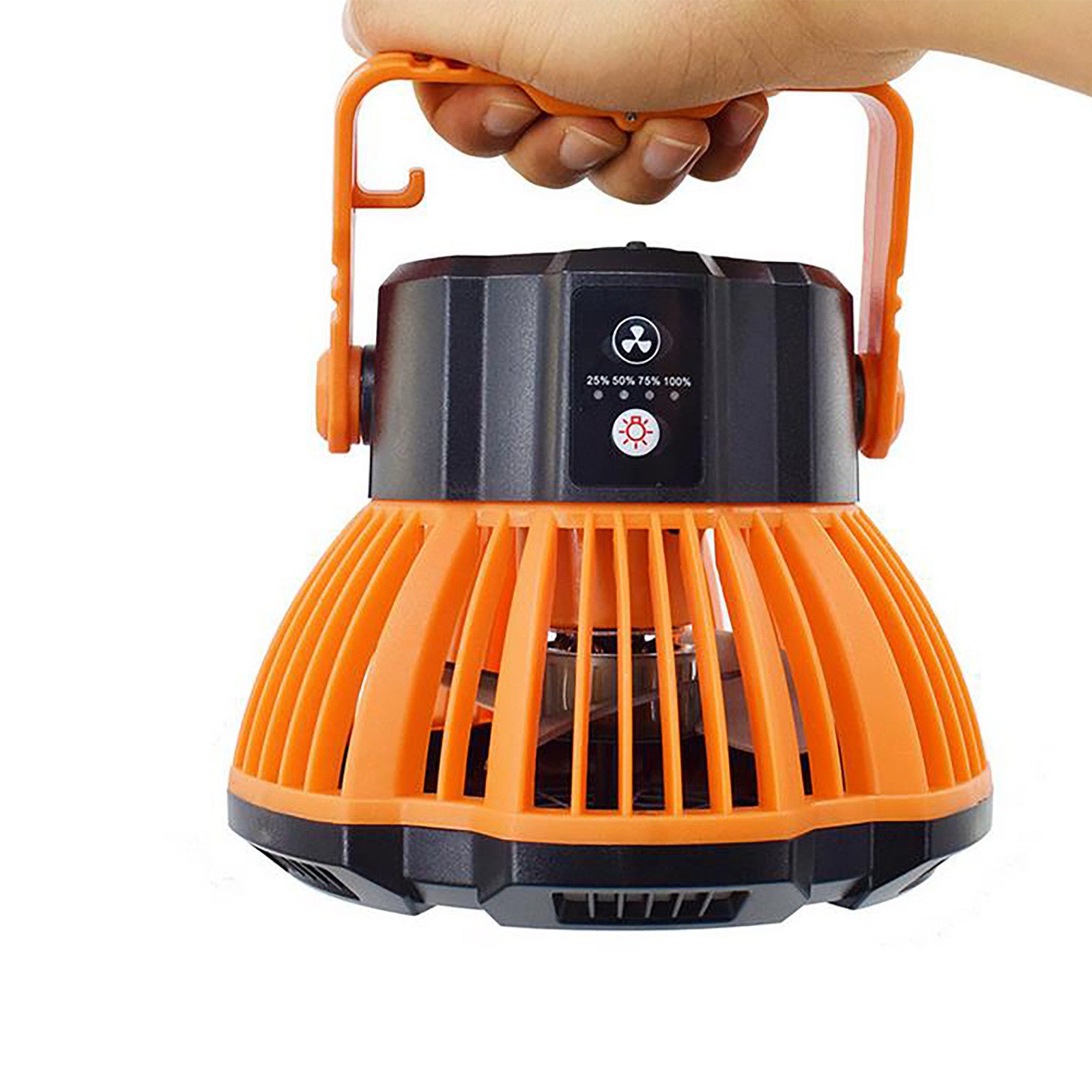 Summer Bargains,USB Charging Tent Fan, Portable Camping Lamp, 3-Speed, Lightweight, Hanging Design, Perfect for Outdoor, Hiking, Travel,Topliu